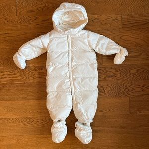 Down-filled BabyGap one-piece snowsuit Size 6-12M